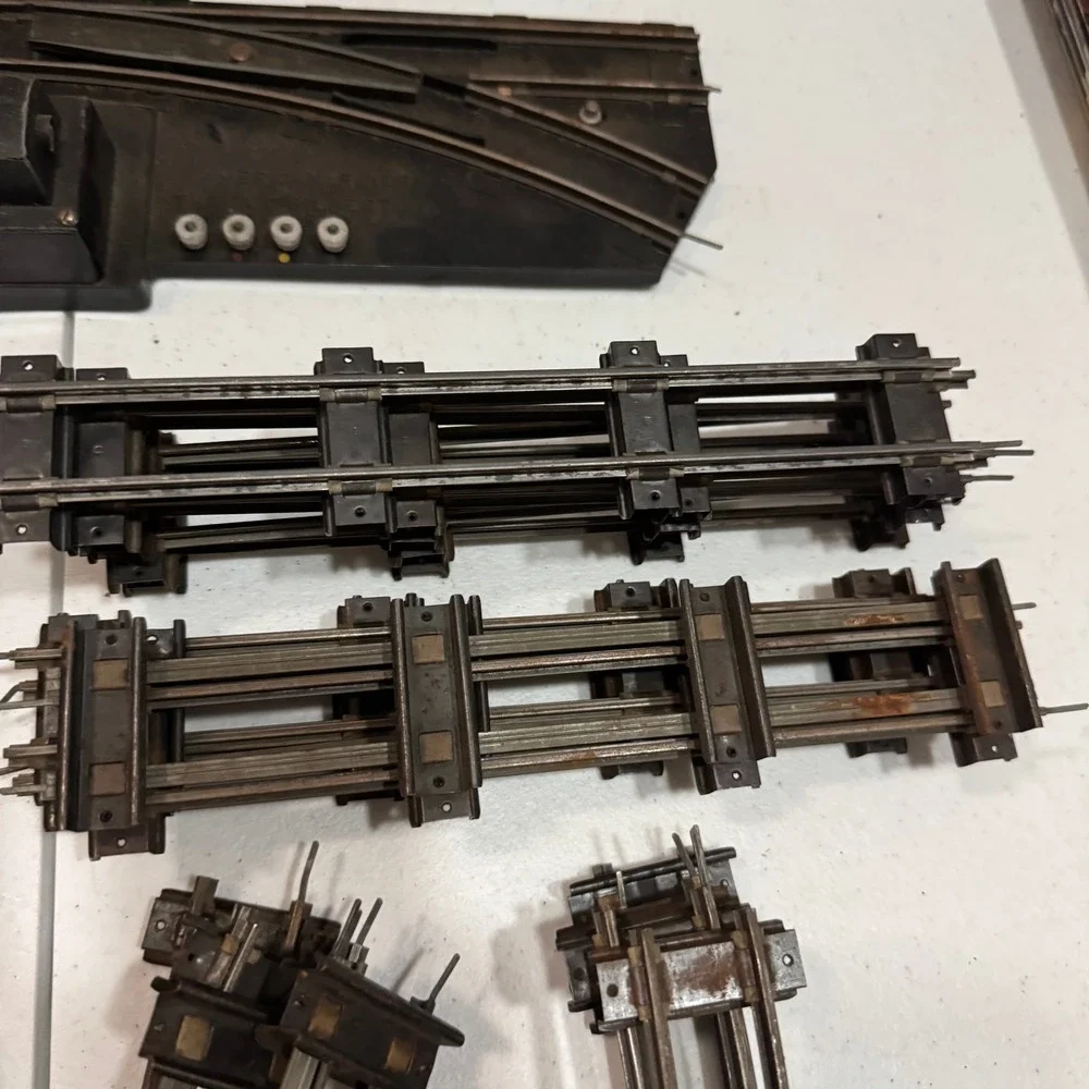 American Flyer S Gauge Track Lot 59 AC Gilbert Vintage Train Accessories Black